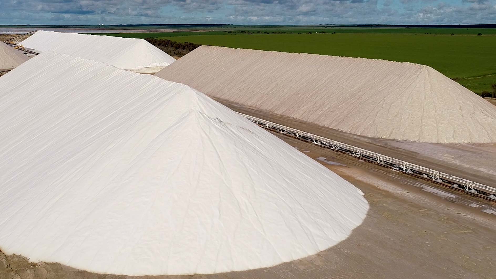 Salt ponds in Australia